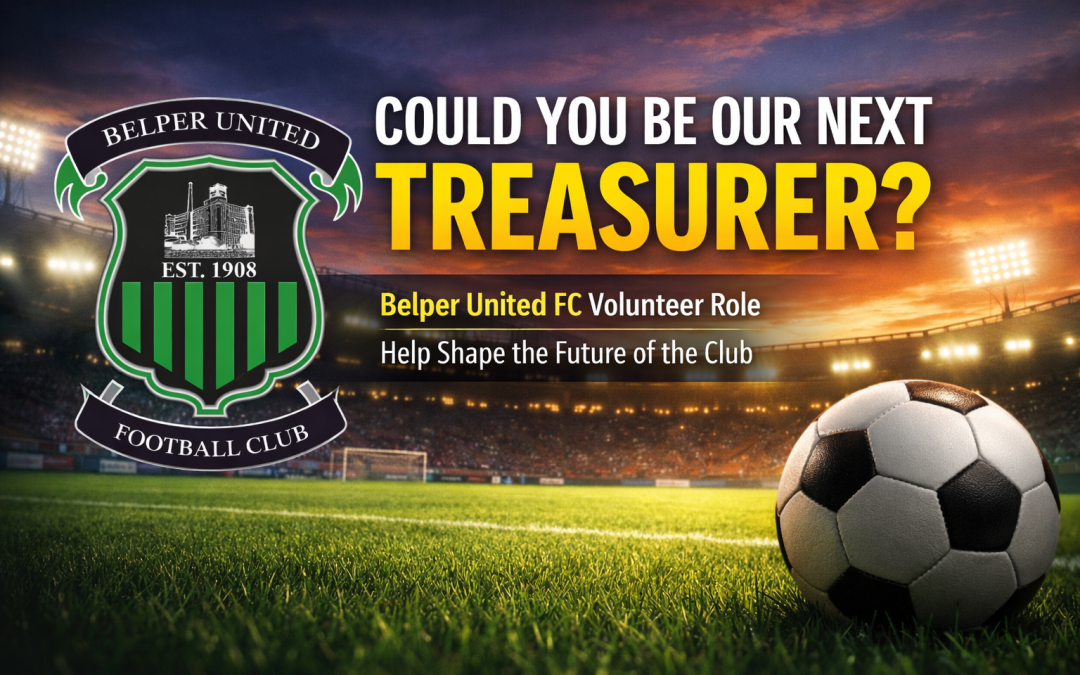 Belper United FC – Club Treasurer (Volunteer Role)